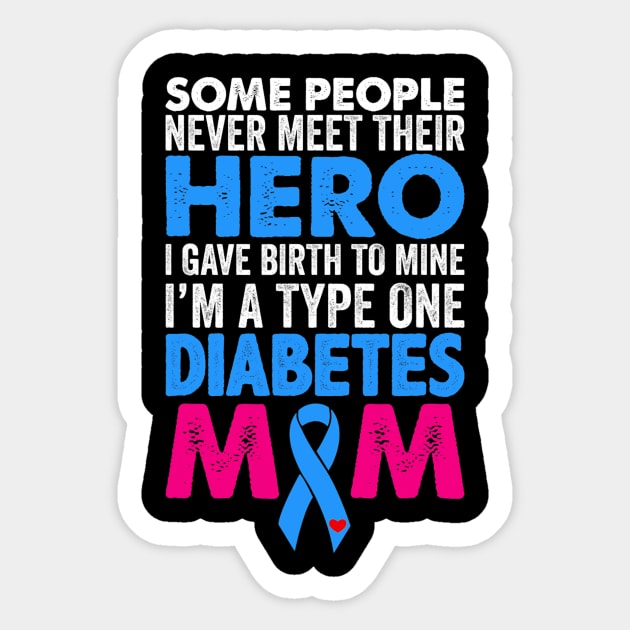 Type 1 Diabetes Mom Mother T1D Diabetic Awareness Women Gift Sticker by tabbythesing960